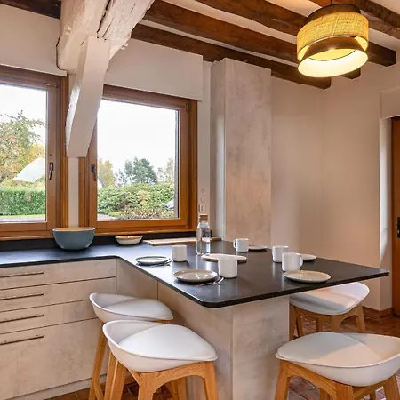 Ferienhaus Large Charming Norman House With Pool Saint-Ouen-de-Thouberville